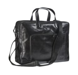 Sacoche ordinateur cuir avec housse intégrée pour ordinateur 15,6"