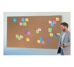 Tablero de anuncios de corcho de formato panorámico Nobo Impression Pro de 1220x690 mm