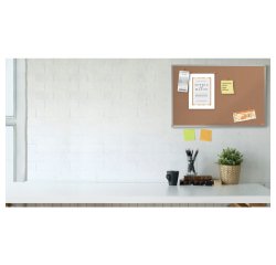 Tablero de anuncios de corcho Nobo Essence de 900x600 mm