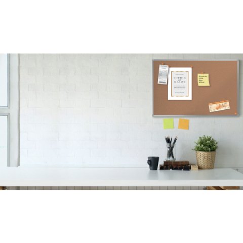Tablero de anuncios de corcho Nobo Essence de 900x600 mm