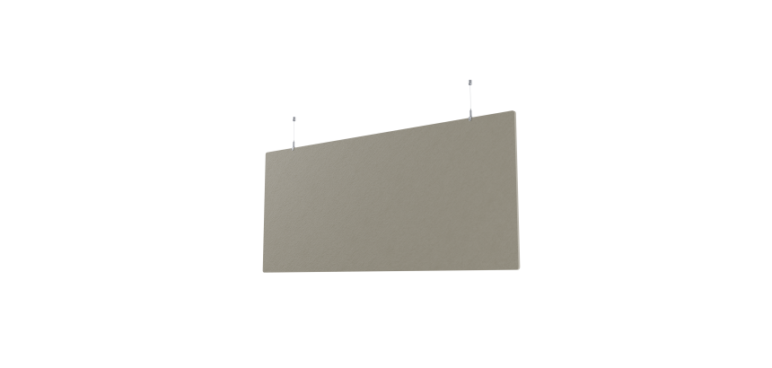 Baffle de plafond acoustique Camille en PET 12 mm- L 140 cm - fixation réglable