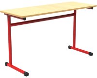 Table école Fabiano biplace L 130cm - Taille T5 pour primaire (P3/P4)