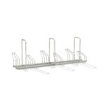 Râtelier 6 vélos avec 3 arceaux antivol