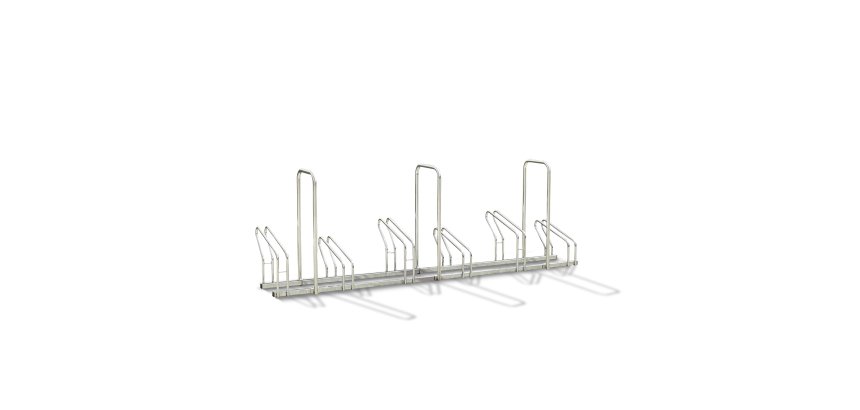 Râtelier 6 vélos avec 3 arceaux antivol