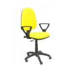 Silla de oficina Ayna brazos fijos ruedas parquet tapizado
