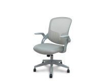 Silla Opti544 gris respaldo malla gris asiento 3D gris