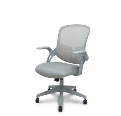 Silla Opti544 gris respaldo malla gris asiento 3D gris