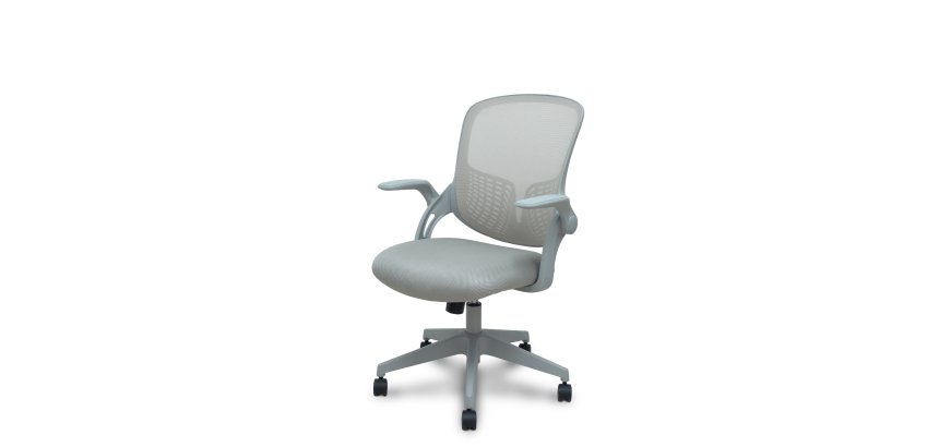 Silla Opti544 gris respaldo malla gris asiento 3D gris