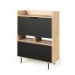 Bureau secrétaire Lime - Chêne /Noir L.138cm