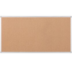 Tablon de corcho reciclado enmarcado aluminio anodizado 2000X1000