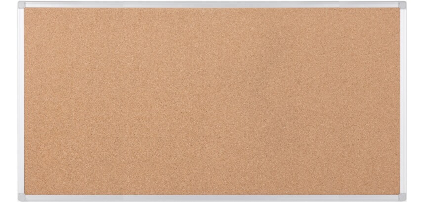 Tablon de corcho reciclado enmarcado aluminio anodizado 2000X1000