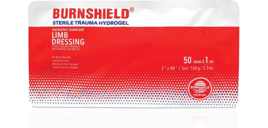 Compresse pour brûlures au bras Burnshield  50 mm x 1 m