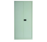 Armario monobloque-montado metálico Bisley alto gris puertas batientes