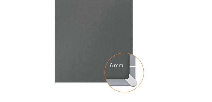 Tablero de anuncios de fieltro Nobo Impression Pro de 1800x1200 mm