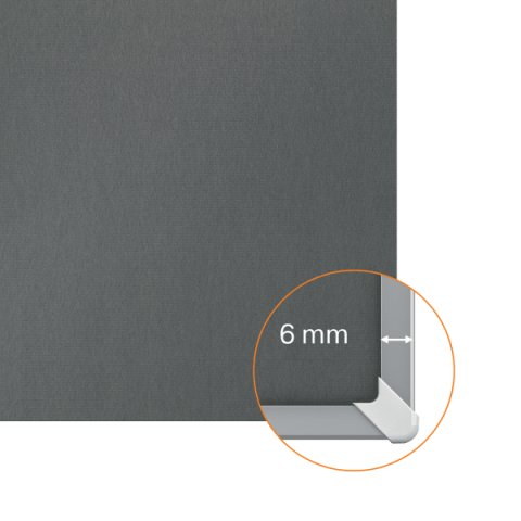 Tablero de anuncios de fieltro Nobo Impression Pro de 1800x1200 mm - Gris - 1800x1200mm