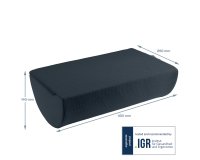 Reposapiés de escritorio Active Ergo Cosy, gris
