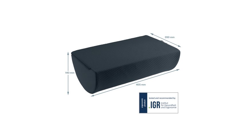 Reposapiés de escritorio Active Ergo Cosy, gris
