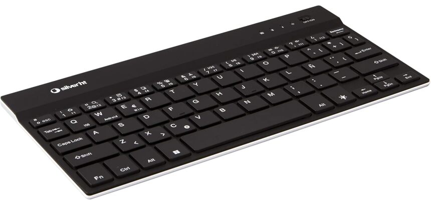 Silver HT Teclado Mini Backlit Keyboard