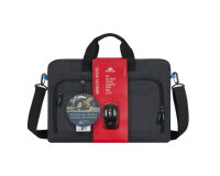 Pack maletín para portátil 17,3" + ratón inalámbrico Regent Rivacase