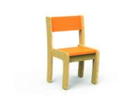Chaise Fabiano Kids empilable en bois - Taille T1 - Ecole maternelle