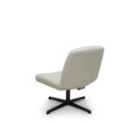 Chaise pivotante, inclinable Opti542, tissu crème, sans roulettes