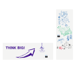 Rouleau de tableau blanc WRAP-UP 101x600cm - Legamaster