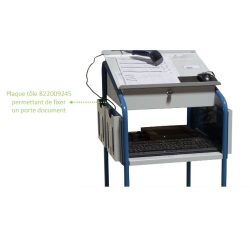 Plaque en tôle pour pupitres