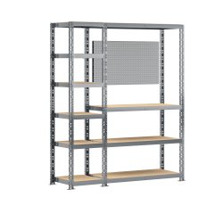 Rayonnage MODULO - Module 2 étagères + établi
