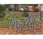 Support vélos en ligne 3 arceaux pour 6 vélos