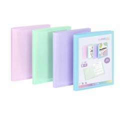 Protège-documents personnalisable 40 pochettes - 80 vues - A4 - polypropylène  RAINBOW PASTEL VIQUEL - Coloris assortis