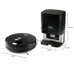 DOMO Robot aspirateur avec vidange automatique, système de serpillière et appli