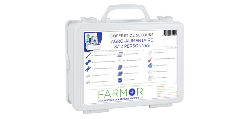 Coffret de secours Agro-Alimentaire 8/12 personnes