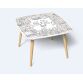 Table basse KIDS à colorier - Motif Athlètes - Lot de 2