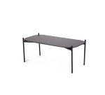 Table basse Meet 50 x 100 cm pied noir