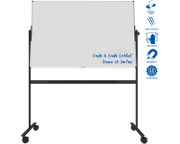 Tableau blanc rotatif émaillé UNITE PLUS 100x200cm - Legamaster