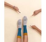 Kit Taza + Calcetines "Levántate con el Pie Derecho" talla 42-46
