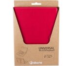 Funda Universal + Teclado (9 - 10.4) Cable Micro USB/C roja/blanca