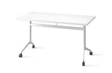 Table rabattable POLLY L.140 x P.70 cm Plateau Blanc