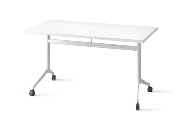 Table rabattable POLLY L.140 x P.70 cm Plateau Blanc