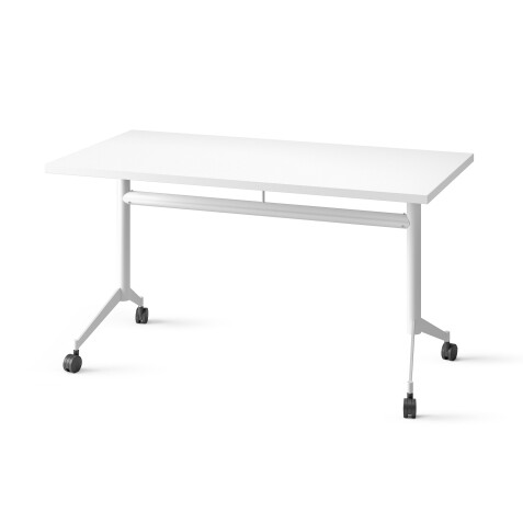 Table rabattable POLLY L.140 x P.70 cm Plateau Blanc