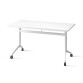 Table rabattable POLLY L.140 x P.70 cm Plateau Blanc
