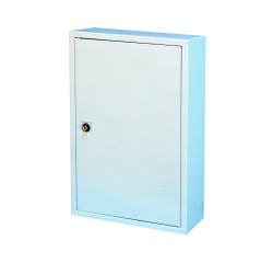 Armoire à pharmacie 1 porte, Tôle Blanche , 370 x 300 x 140 mm