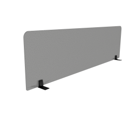 Ecran de séparation acoustique pour bureau Agathe Flexmute - avec fixations socle H 50 cm