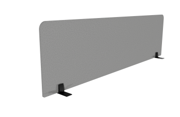 Panneau écran acoustique Agathe Flexmute - avec fixations pour bureau L 180 x H 50 cm