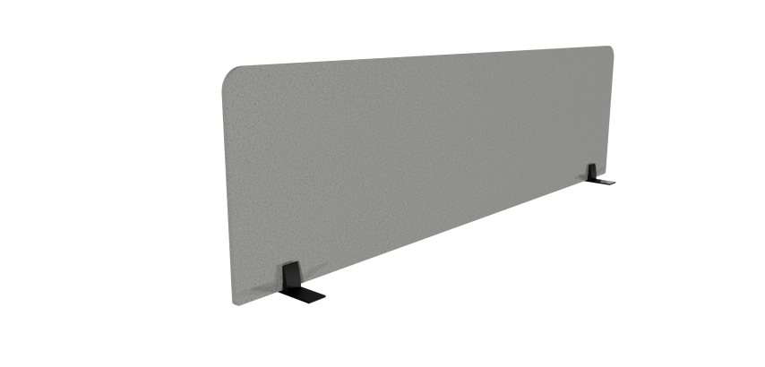 Ecran de séparation acoustique pour bureau Agathe Flexmute - avec fixations socle H 50 cm