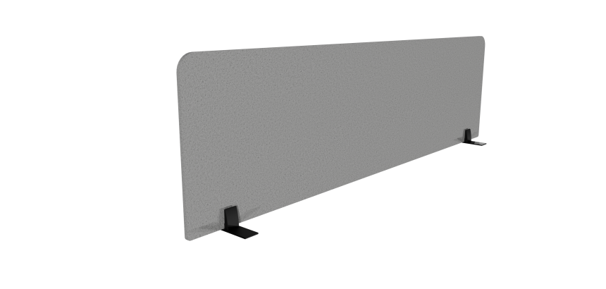 Panneau écran acoustique Agathe Flexmute - avec fixations pour bureau L 180 x H 50 cm
