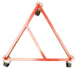 Rouleur de fût acier 400 kg 660 x 660 x 200 mm roue nylon