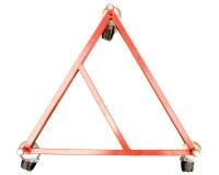 Rouleur de fût acier 400 kg 660 x 660 x 200 mm roue nylon