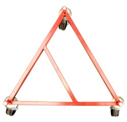 Rouleur de fût acier 400 kg 660 x 660 x 200 mm roue nylon