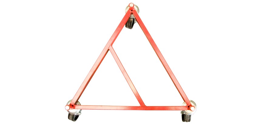 Rouleur de fût acier 400 kg 660 x 660 x 200 mm roue nylon
